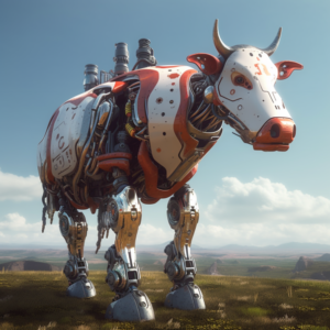 robot cow
